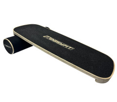 Балансировочная доска EasyFit баланс борд с валиком черный