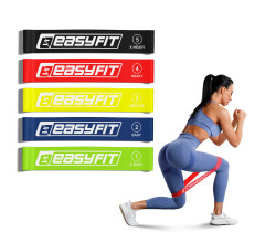 Резинки для фитнеса EasyFit набор 5 шт