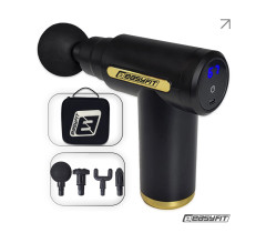 Перкуссионный массажер для тела Easyfit Pulse Mini 4 насадки, 6 режимов