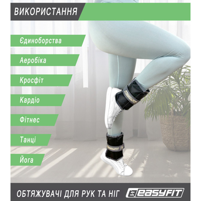 утяжелители для рук и ног EasyFit 0,25 кг (пара) стоимость