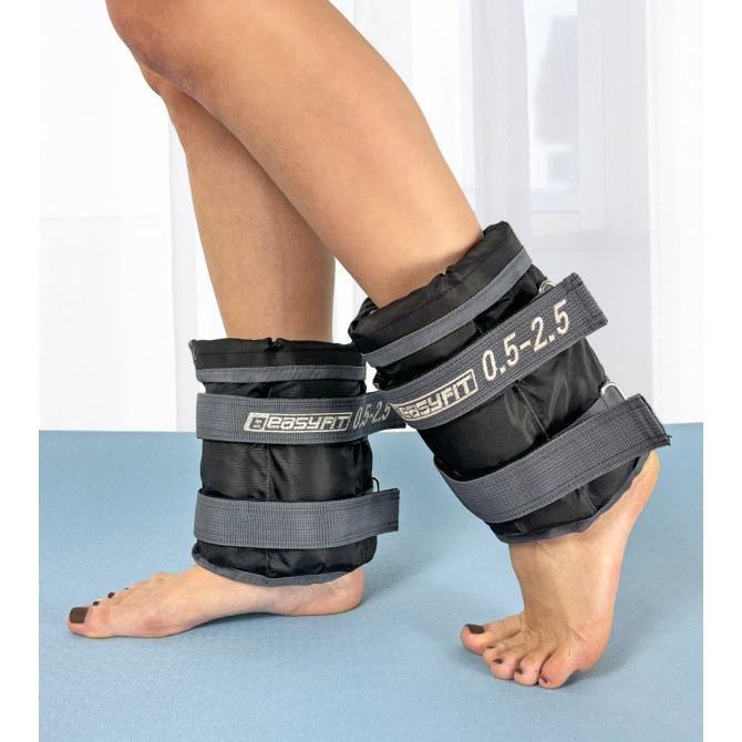 обтяжувачі для ніг та рук EasyFit набірні 0,5-2,5 кг (пара)