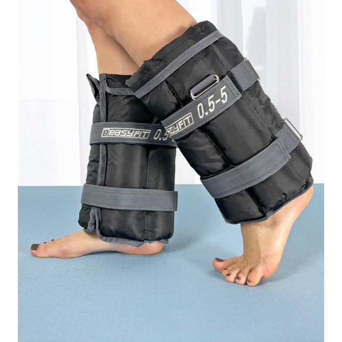 утяжелители для ног и рук EasyFit наборные жилет 0,5-5 кг (пара)