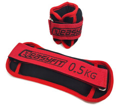 Утяжелители для ног и рук с металлом EasyFit MYAKI по 0,5 кг (пара)