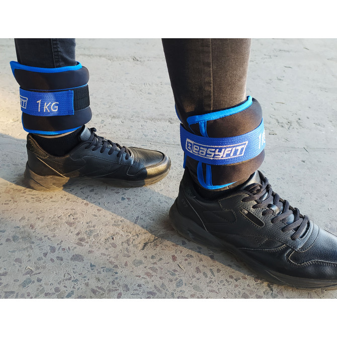 Обтяжувачі для ніг та рук з металом EasyFit MYAKI по 1 кг (пара)