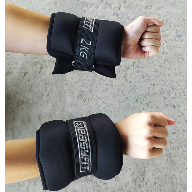 Обтяжувачі для ніг та рук з металом EasyFit MYAKI по 2 кг (пара)