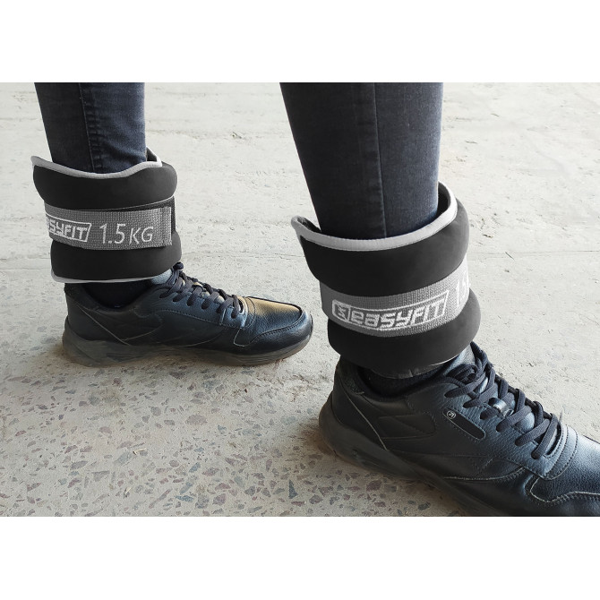 Обтяжувачі для ніг та рук з металом EasyFit MYAKI по 1,5 кг (пара)